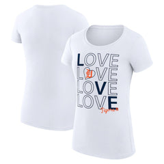 Detroit Tigers G-III 4Her by Carl Banks Women's Super-Slim Fit Lightweight Love Graphic Team T-Shirt - MLB