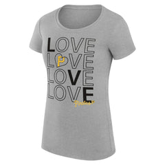 Pittsburgh Pirates G-III 4Her by Carl Banks Women's Super-Slim Fit Lightweight Love Graphic Team T-Shirt - MLB