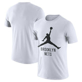 Brooklyn Nets Essential Jumpman T-Shirt White - NBA
