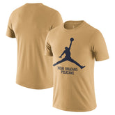 New Orleans Pelicans Essential Jumpman T-Shirt Gold - NBA