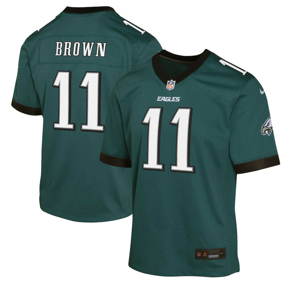 A.J. Brown Philadelphia Eagles Youth Game Jersey Green | Nike for Sale