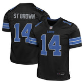 Amon-Ra St. Brown Detroit Lions Youth Game Jersey Black | Nike for Sale