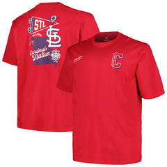 St. Louis Cardinals Profile Big & Tall Split Zone T-Shirt - MLB