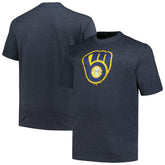 Milwaukee Brewers Profile Big & Tall Weathered Logo T-Shirt - MLB