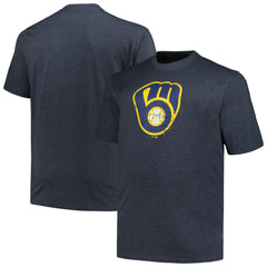 Milwaukee Brewers Profile Big & Tall Weathered Logo T-Shirt - MLB