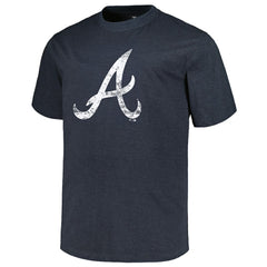 Atlanta Braves Profile Big & Tall Weathered Logo T-Shirt - MLB