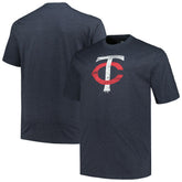 Minnesota Twins Profile Big & Tall Weathered Logo T-Shirt - MLB