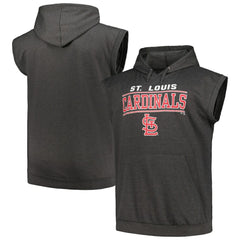 St. Louis Cardinals Profile Big & Tall Muscle Sleeveless Pullover Hoodie - MLB