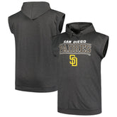 San Diego Padres Profile Big & Tall Muscle Sleeveless Pullover Hoodie - MLB