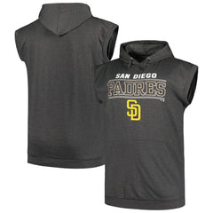 San Diego Padres Profile Big & Tall Muscle Sleeveless Pullover Hoodie - MLB