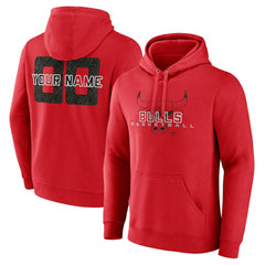 Chicago Bulls Stellar Personalized Name & Number Pullover Hoodie Red - NBA