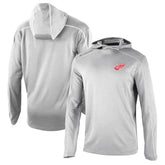 Detroit Red Wings Columbia Omni-Wick Shotgun Long Sleeve Hoodie T-Shirt - Gray - NHL