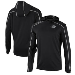 Los Angeles Kings Columbia Omni-Wick Shotgun Long Sleeve Hoodie T-Shirt - Black - NHL
