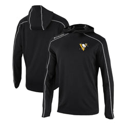 Pittsburgh Penguins Columbia Omni-Wick Shotgun Long Sleeve Hoodie T-Shirt - Black - NHL