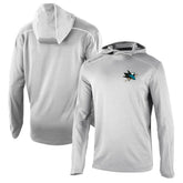 San Jose Sharks Columbia Omni-Wick Shotgun Long Sleeve Hoodie T-Shirt - Gray - NHL