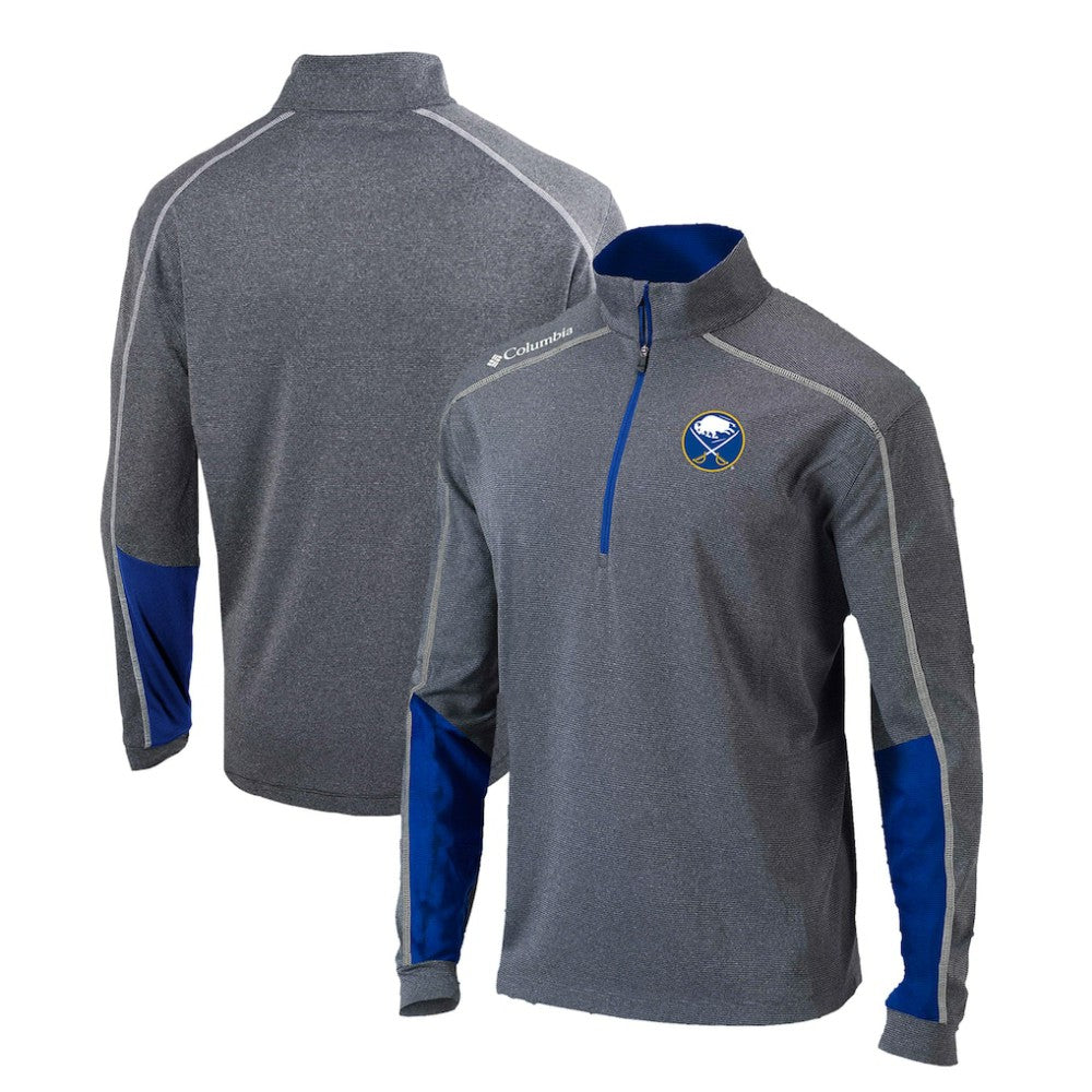 Buffalo Sabres Columbia Omni-Wick Shotgun 2.0 Quarter-Zip Pullover Top - Gray/Blue - NHL