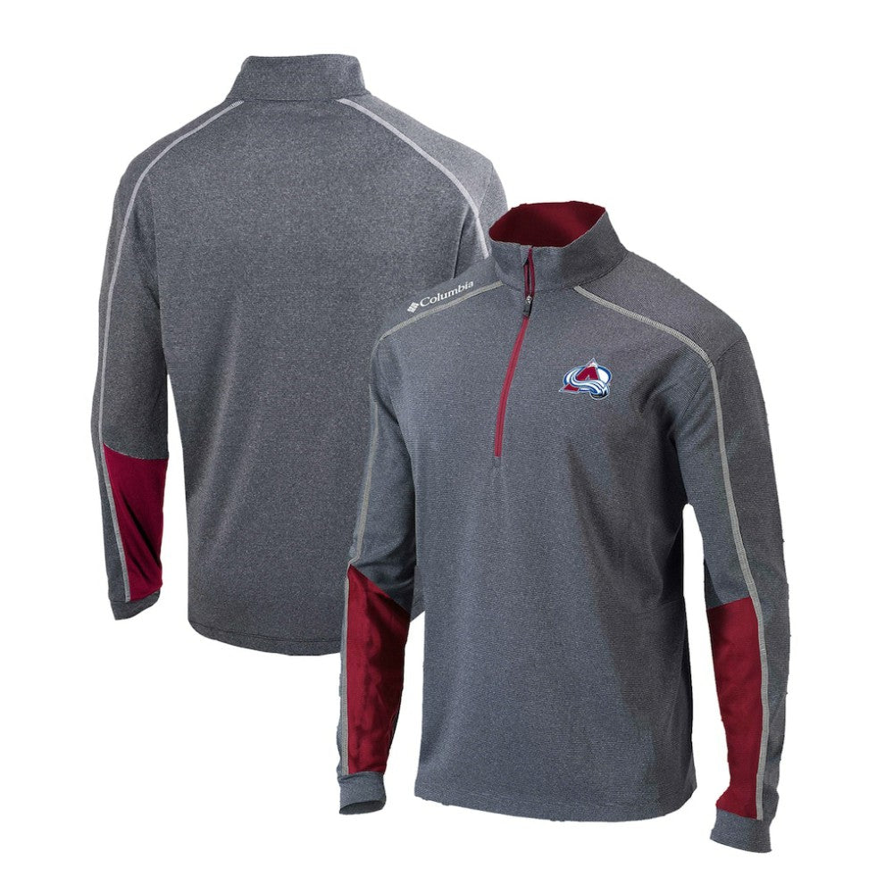 Colorado Avalanche Columbia Omni-Wick Shotgun 2.0 Quarter-Zip Pullover Top - Gray/Purple - NHL