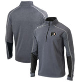 Philadelphia Flyers Columbia Omni-Wick Shotgun 2.0 Quarter-Zip Pullover Top - Gray/Black - NHL