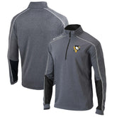 Pittsburgh Penguins Columbia Omni-Wick Shotgun 2.0 Quarter-Zip Pullover Top - Gray/Black - NHL