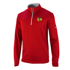Chicago Blackhawks Columbia Omni-Wick Wickhams Hills Half-Zip Pullover Top - Red - NHL
