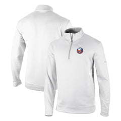New York Islanders Columbia Omni-Wick Wickhams Hills Half-Zip Pullover Top - White - NHL