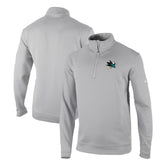 San Jose Sharks Columbia Omni-Wick Wickhams Hills Half-Zip Pullover Top - Gray - NHL