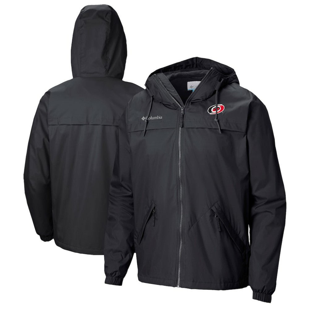 Carolina Hurricanes Columbia Oroville Creek Lightweight Full-Zip Windbreaker Jacket - Black - NHL