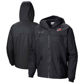 Carolina Hurricanes Columbia Oroville Creek Lightweight Full-Zip Windbreaker Jacket - Black - NHL