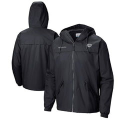 Los Angeles Kings Columbia Oroville Creek Lightweight Full-Zip Windbreaker Jacket - Black - NHL