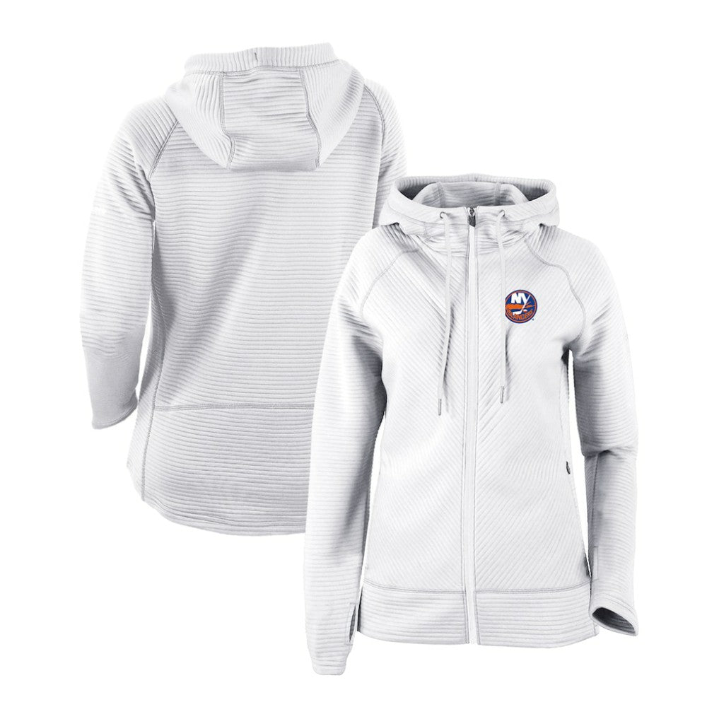 New York Islanders Columbia Women's Omni-Wick Pack It Up Full-Zip Jacket - White - NHL