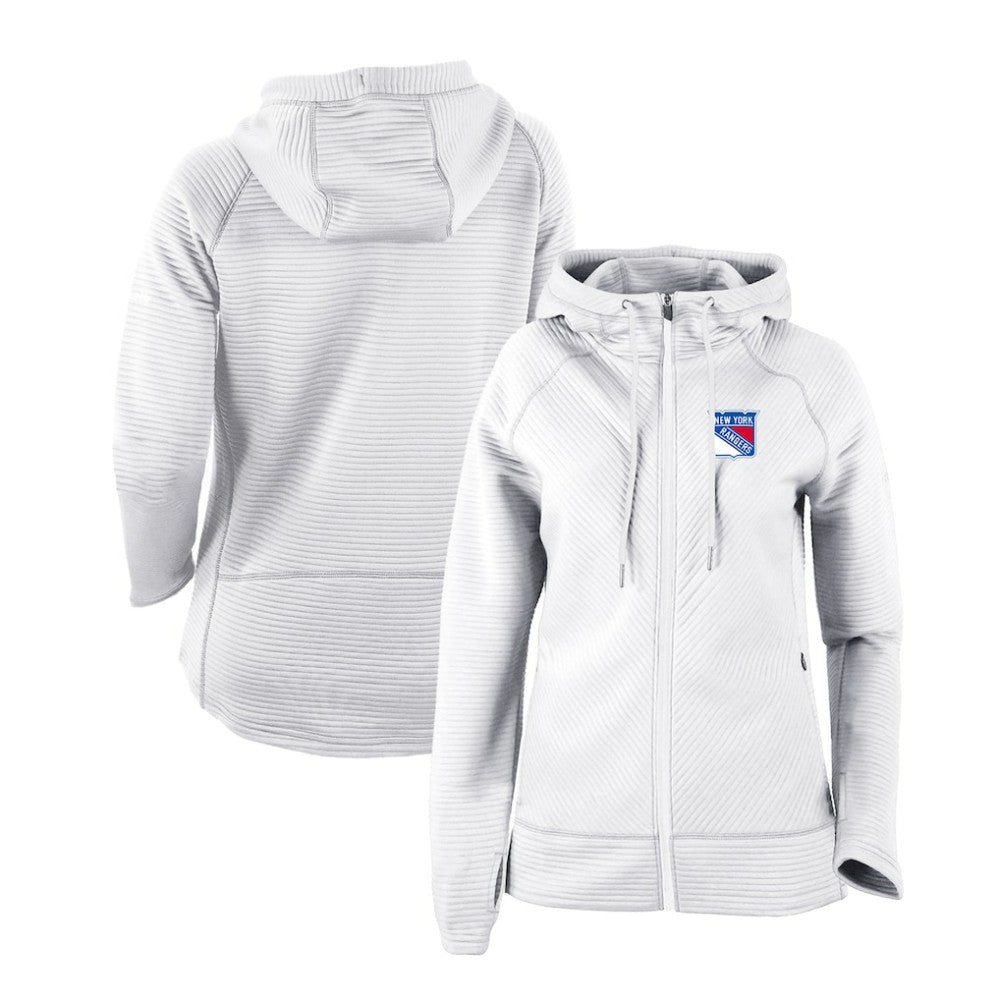 New York Rangers Columbia Women's Omni-Wick Pack It Up Full-Zip Jacket - White - NHL