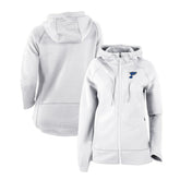 St. Louis Blues Columbia Women's Omni-Wick Pack It Up Full-Zip Jacket - White - NHL