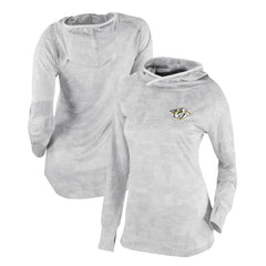 Nashville Predators Columbia Women's Omni-Wick Sunday Ball Pullover Hoodie - White - NHL