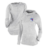 New York Rangers Columbia Women's Omni-Wick Sunday Ball Pullover Hoodie - White - NHL