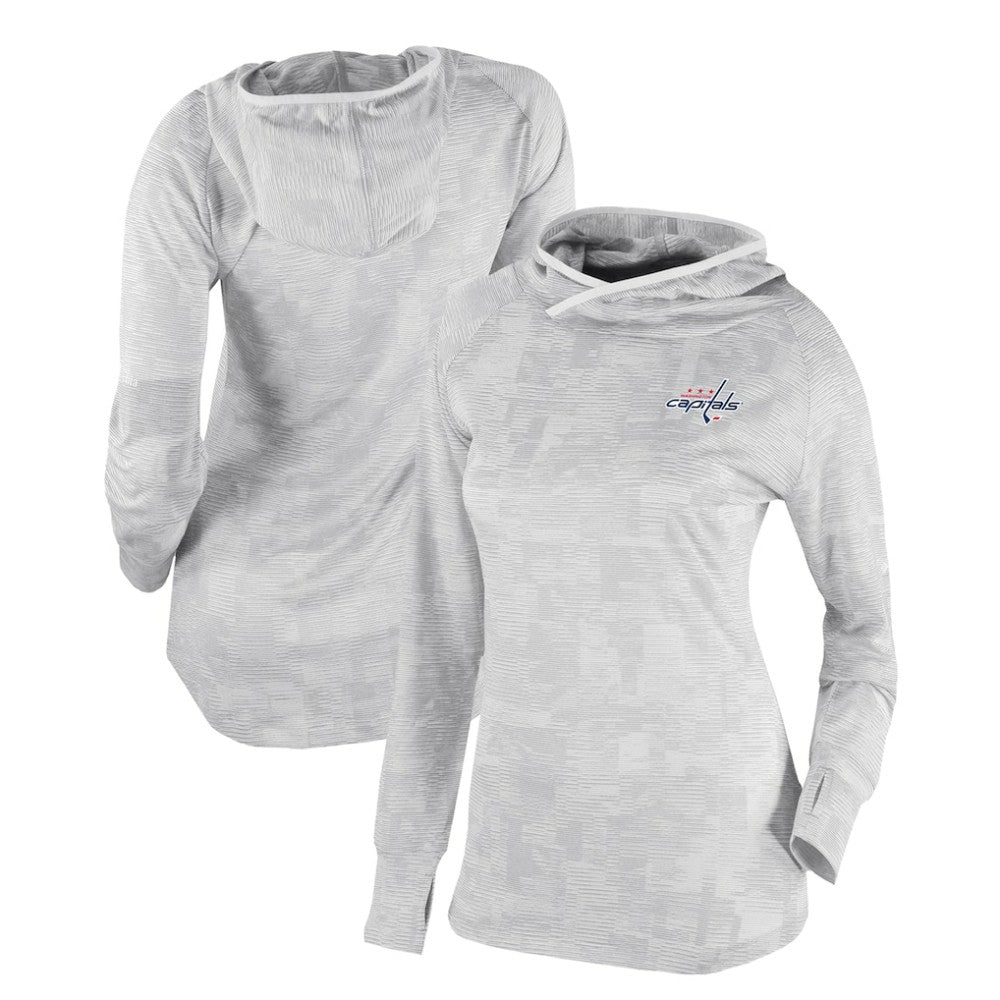 Washington Capitals Columbia Women's Omni-Wick Sunday Ball Pullover Hoodie - White - NHL