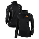 Chicago Blackhawks Columbia Women's Omni-Wick Shotgun 2.0 Quarter-Zip Pullover Top - Black - NHL
