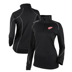 Detroit Red Wings Columbia Women's Omni-Wick Shotgun 2.0 Quarter-Zip Pullover Top - Black - NHL