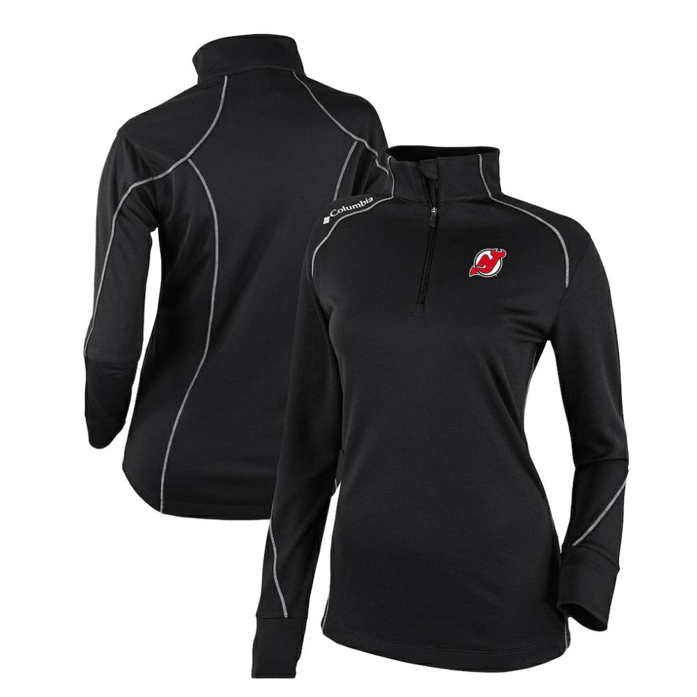 New Jersey Devils Columbia Women's Omni-Wick Shotgun 2.0 Quarter-Zip Pullover Top - Black - NHL