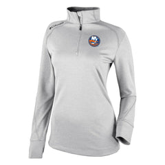 New York Islanders Columbia Women's Omni-Wick Shotgun 2.0 Quarter-Zip Pullover Top - White - NHL