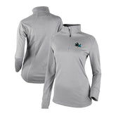 San Jose Sharks Columbia Women's Omni-Wick Shotgun 2.0 Quarter-Zip Pullover Top - Gray - NHL