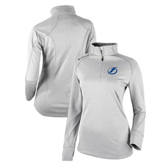 Tampa Bay Lightning Columbia Women's Omni-Wick Shotgun 2.0 Quarter-Zip Pullover Top - White - NHL