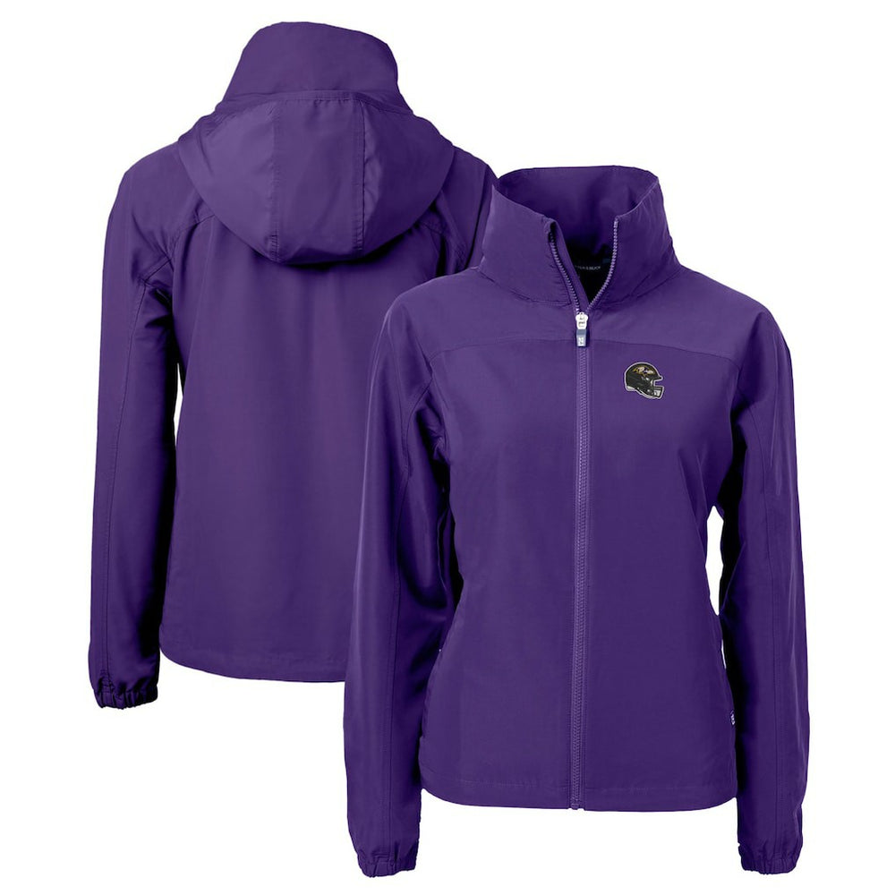 Baltimore Ravens Cutter & Buck Women's Charter Eco Recycled Full-Zip Jacket Purple | NFL