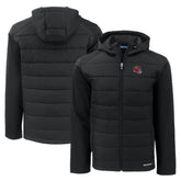 Kansas City Chiefs Cutter & Buck Helmet Evoke Hybrid Eco Softshell Recycled Full-Zip Hoodie Jacket Black | NFL