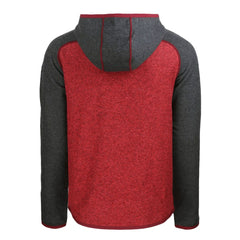 Kansas City Chiefs Cutter & Buck Helmet Mainsail Sweater-Knit Full-Zip Hoodie Heather Red/Heather Charcoal | NFL