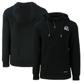 Buffalo Bills Cutter & Buck Helmet Roam Eco Half-Zip Recycled Pullover Hoodie Black | NFL