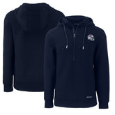 Buffalo Bills Cutter & Buck Helmet Roam Eco Half-Zip Recycled Pullover Hoodie Navy | NFL