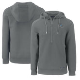 Detroit Lions Cutter & Buck Helmet Roam Eco Half-Zip Recycled Pullover Hoodie Gray | NFL