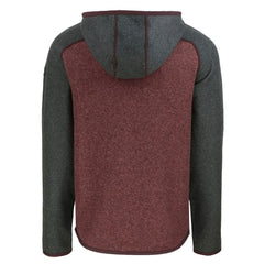 Washington Commanders Cutter & Buck Helmet Mainsail Sweater-Knit Full-Zip Hoodie Burgundy/Heather Charcoal | NFL