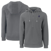 Minnesota Vikings Cutter & Buck Helmet Roam Eco Half-Zip Recycled Pullover Hoodie Gray | NFL