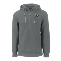 New York Giants Cutter & Buck Helmet Roam Eco Half-Zip Recycled Pullover Hoodie Gray | NFL
